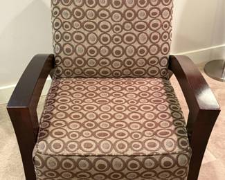 Upholstered Accent Chair with Wood Frame