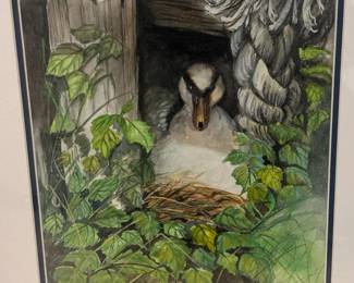 Original Duck Painting Signed By Artist