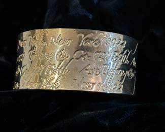 Tiffany Co Sterling Cuff Bracelet