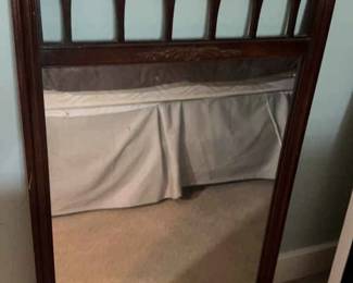 Mid Century Modern Wood Mirror