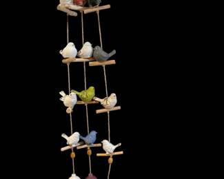 Ceramic Bird Windchimes With Bell