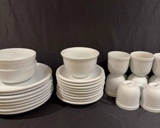 Pottery Barn White Dishes