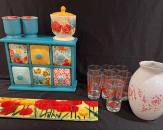 Vintage Libby Glassware And Pioneer Woman Kitchen Collection