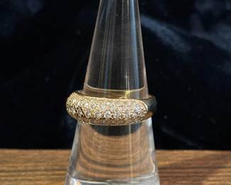 14K Pave CZ Ring