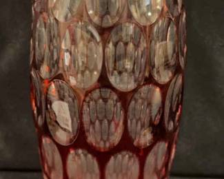 HOYA Thumb Print Crystal Vase