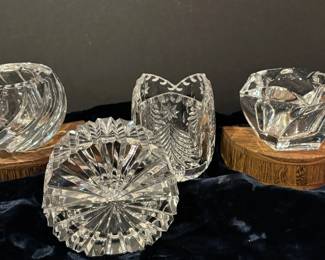 Gorham Crystal Candle Holder Mikasa Christmas Tree Votive More