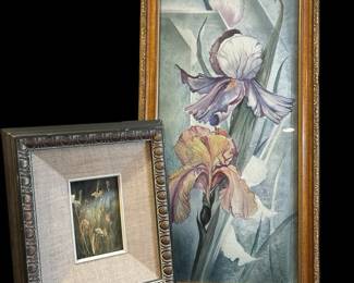 Iris Watercolor And Mixed Media Art