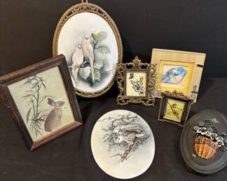 Miniature Art Birds And Flowers