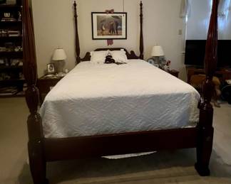 Vintage Queen poster bed
