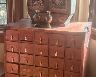 Asian apothecary chest