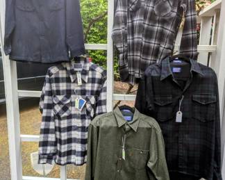 Excellent Pendleton shirts, most are vintage, all in great shape. One new old stock 