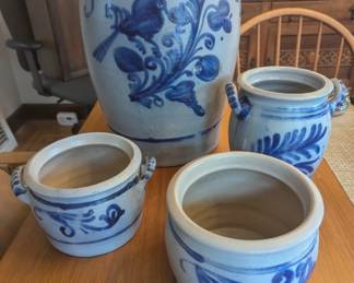 German salt glaze pots