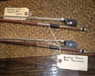 Antique C.A. Hoyer and Knoll Cello / violin bows