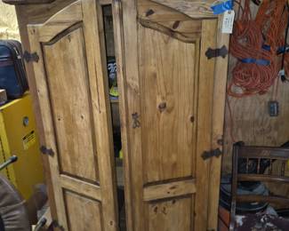 Vintage Mexican Pine Cabinet