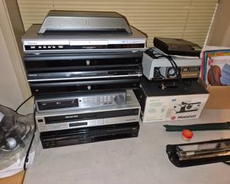 VHS and DVD audio Visual equipment
