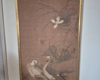Antique Japanese wall art
