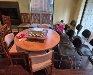 Vintage Eames DCM Molded plywood chairs