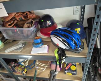 Bike and baseball helmets