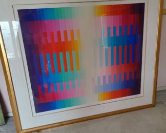 Yaacov Agam "Magic Rainbow" numbered 45 of 90 issuance (XLV/XC)