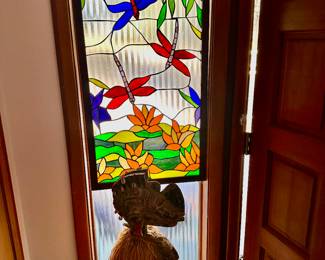 Stained Glass with Dragon Flies