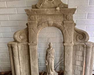 Concrete statue