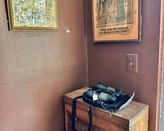 Wooden tool cabinet