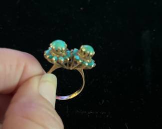 Persian turquoise 14k