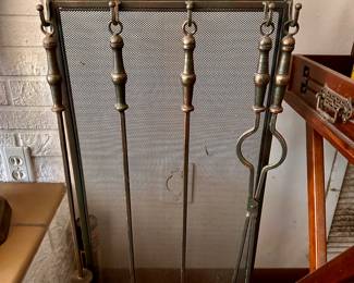 Metal India Fireplace Tools