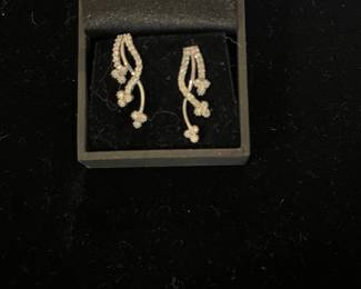 14k diamond earrings