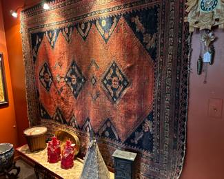 Vintage Persian Rug - 6’8”” x 5’1”
Kaiser Wuartz Cuckoo Clock
Cherry Amber resin Emper & Empress statues