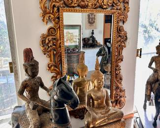Thai Buddha
Thai Rider
Large Wooden Gold Framed Mirror