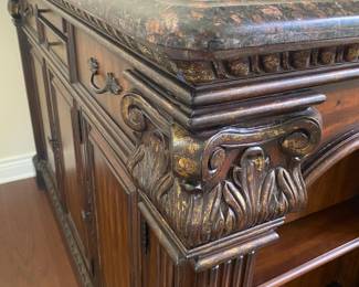 Subtle foot gold accents