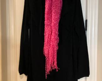 Lots and lots of beautiful sweaters, wool coats, find some great things for