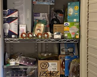 Lots of practical household items, cleaners,