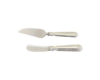 Tiffany & Co. Shell and Thread Sterling Silver Cheese Serving Set