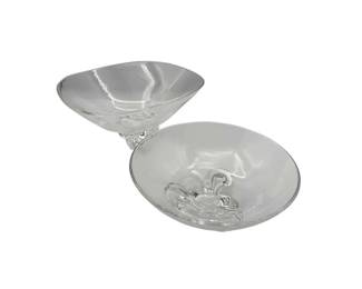 Steuben Footed Bowls, Set of 2