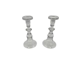 Steuben Candlesticks Pair