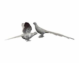 Silver Pheasants, Pair
