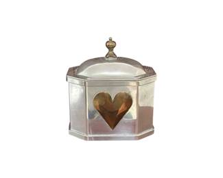 Royal Holland KMD Pewter and Brass Trinket Box