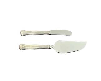 Tiffany & Co. Lotus Sterling Silver Cheese Serving Set