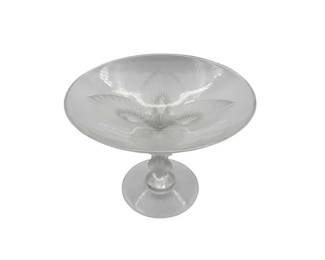 Lalique Virginia Peacock Compote