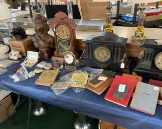 Clocks and old books
