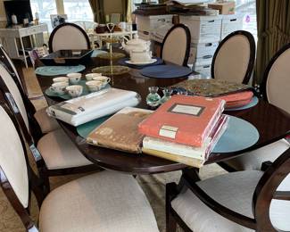 Beautiful dining table and chairs, from Bloomingdale’s Apt-Deco
