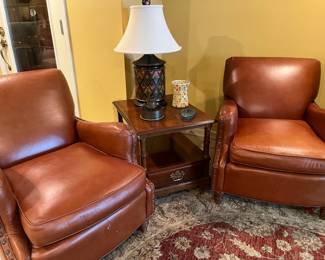 2Leather matching chairs (Norwalk)