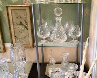 Waterford Old Fashioned, Brandy Snifters, and vases
