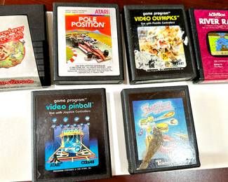 Atari Video Computer System with 6 Games. We could not get it to work with the hardware available to us.  Games not tested. 