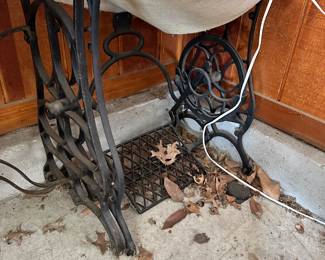 Cast-iron, sewing machine base