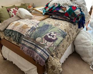 Bed and quilts 