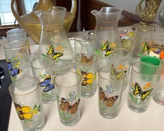 Vintage butterfly glasses