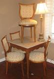 antique marble table  4 chairs